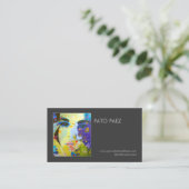 Fotografie van kunstenaar of fotograaf Zwarte Foto Visitekaartje (Staand voorkant)