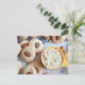 Fotografie van levensmiddelen Almond Nancy Macaron Briefkaart (Staand voorkant)