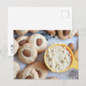 Fotografie van levensmiddelen Almond Nancy Macaron Briefkaart (Voorkant / Achterkant)