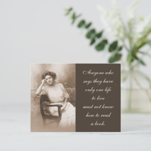 Fotografie van lezer briefkaart (Staand voorkant)