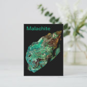 Fotografie van Malachite Green Mineral Rock Natuur Briefkaart (Staand voorkant)