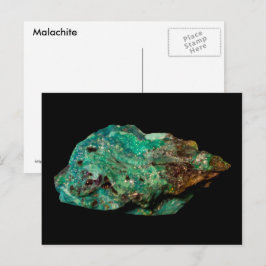Fotografie van Malachite Green Mineral Rock Natuur Briefkaart