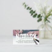 Fotografie van mobiele notarishandtekening visitekaartje (Staand voorkant)