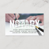 Fotografie van mobiele notarishandtekening visitekaartje (Voorkant)