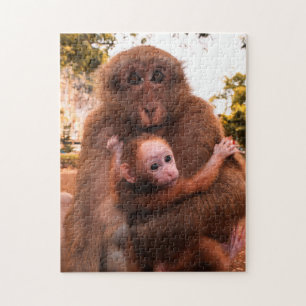 Fotografie van moeder en baby legpuzzel