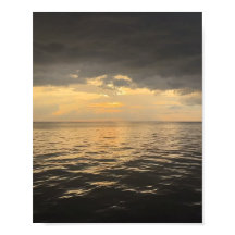 Fotografie van oceaanzonsondergangreflectie - Mooi