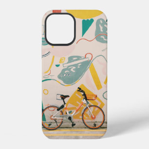 FOTOGRAFIE VAN ORANJE EN WITTE BICYCLE iPhone 12 HOESJE