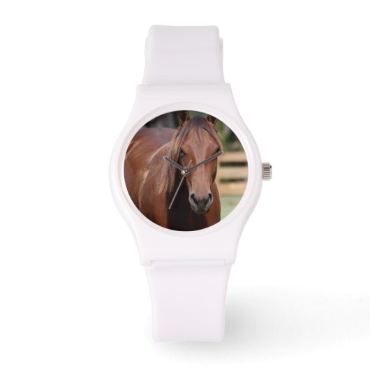 Fotografie van paard op horloge (Voorkant)