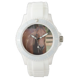 Fotografie van paard op horloge