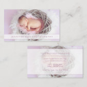 Fotografie van pasgeboren baby's visitekaartje (Voorkant / Achterkant)