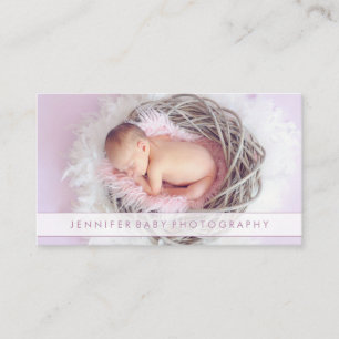 Fotografie van pasgeboren baby's visitekaartje
