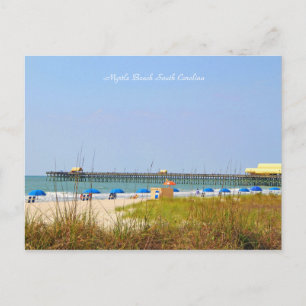 Fotografie van Pier, Myrtle Beach, South Carolina Briefkaart