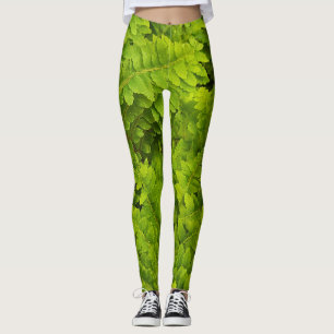 Fotografie van planten met botanische motieven leggings
