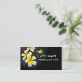 fotografie van Plumeria blooms Visitekaartje (Staand voorkant)