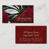 Fotografie van roodendron Floral - Visitekaartjes  (Voorkant / Achterkant)