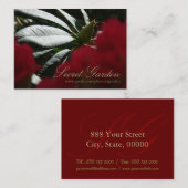 Fotografie van roodendron Floral - Visitekaartjes  (Voorkant / Achterkant)