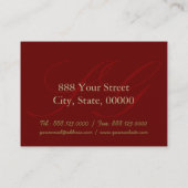 Fotografie van roodendron Floral - Visitekaartjes  (Achterkant)