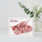 Fotografie van roze/witte kalkhoudende stilstand briefkaart (Staand voorkant)