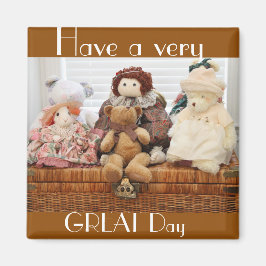 Fotografie van  speelgoed, Beren, konijn en doll Magneet