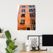 Fotografie van Venetië Canal Living Windows Flower Poster (Thuiskantoor)
