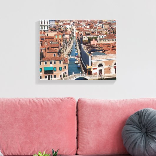 Fotografie van Venetië op Canvas (Insitu (Woonkamer))