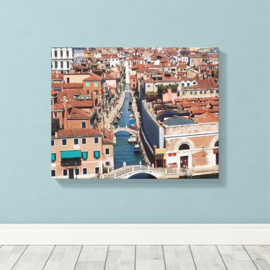 Fotografie van Venetië op Canvas (Insitu (Houten vloer))