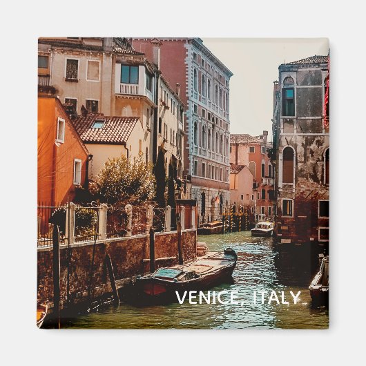 Fotografie van Venice Gondola Canal Italië Magneet (Voorkant)