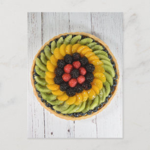 Fotografie van vers fruit Tart aux vruchten Briefkaart