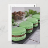 Fotografie van voedingsmiddelen Chocolate Mint Mac Briefkaart (Voorkant / Achterkant)