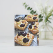 Fotografie van voedingsmiddelen Cream Cheese Black Briefkaart (Staand voorkant)