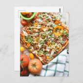 Fotografie van voedingsmiddelen Rustic Tomato Puff Briefkaart (Voorkant / Achterkant)