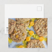 Fotografie van voedsel Butterscotch Oatmeel Koekje Briefkaart (Voorkant / Achterkant)