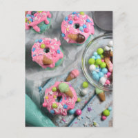 Fotografie van voedsel, roze donut Macarons