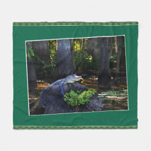 Fotografie van wilde alligator fleece deken