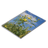 Fotografie van wilde zonnebloemen notitieboek (Linkerzijde)