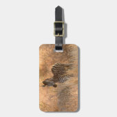 Fotografie van zebra wilde dieren Afrika Safari Bagagelabel (Voorkant verticaal)