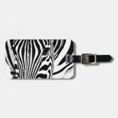 Fotografie van zebra wilde dieren Afrika Safari Bagagelabel (Voorkant horizontaal)