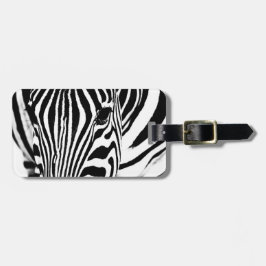 Fotografie van zebra wilde dieren Afrika Safari Bagagelabel