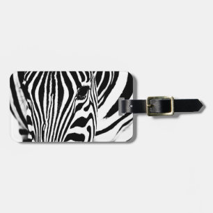 Fotografie van zebra wilde dieren Afrika Safari Bagagelabel