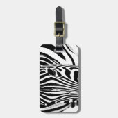 Fotografie van zebra wilde dieren Afrika Safari Bagagelabel (Voorkant verticaal)