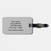 Fotografie van zebra wilde dieren Afrika Safari Bagagelabel (Achterkant horizontaal)