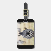 Fotografie van zebra wilde dieren Afrika Safari Bagagelabel (Voorkant verticaal)