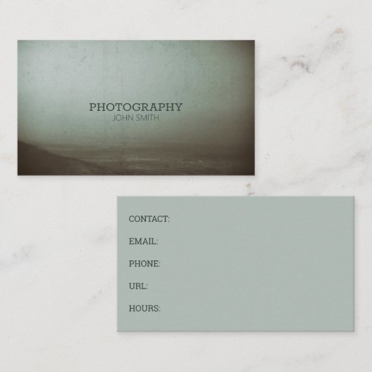 Fotografie Vast  landschap Schilderachtig Visitekaartje (Voorkant / Achterkant)