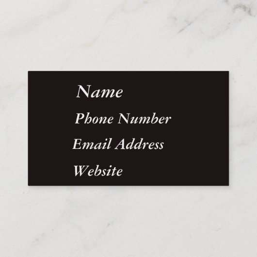 Fotografie Visitekaartje (Achterkant)