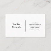 Fotografie Visitekaartje (Achterkant)