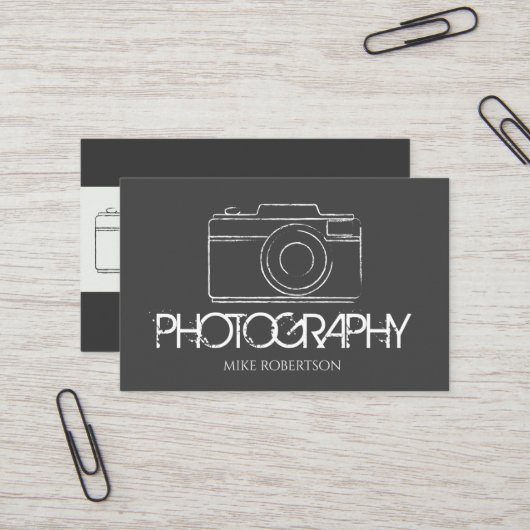 fotografie visitekaartje (Voorkant / Achterkant in situ)
