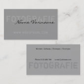 fotografie visitekaartje (Voorkant / Achterkant)