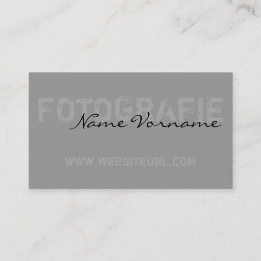 fotografie visitekaartje (Voorkant)