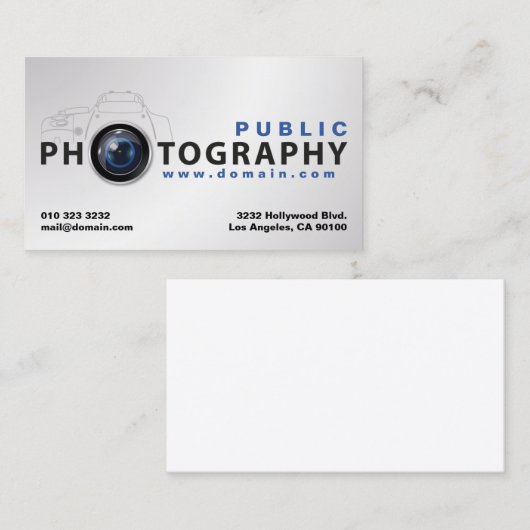 Fotografie Visitekaartje (Voorkant / Achterkant)