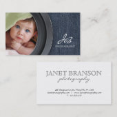 Fotografie Visitekaartje Denim Fotosjabloon (Voorkant / Achterkant)